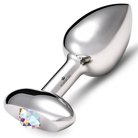 T-Bar Stainless Steel M Aurora Borealis by Rosebuds
