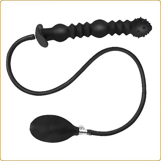 Thrusting 3 Balls Inflatable Dildo Plug by BDStyle