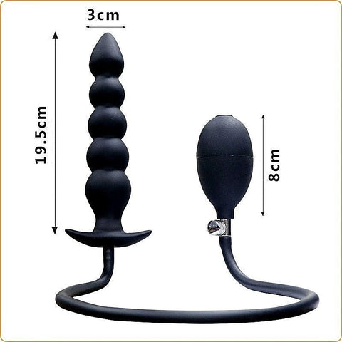 Five Ball Inflatable Dildo Anal Beads by BDStyle