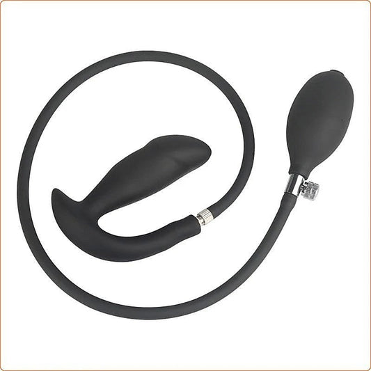 Inflatable Dildo Pump Penis Anal Butt Plug by BDStyle