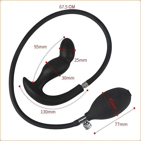 Inflatable Dildo Silicone Anal Extender by BDStyle