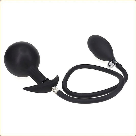 Inflatable Dildo Metal Ball Inside Butt Plug by BDStyle