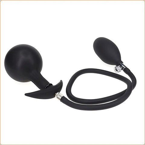 Inflatable Dildo Metal Ball Inside Butt Plug by BDStyle