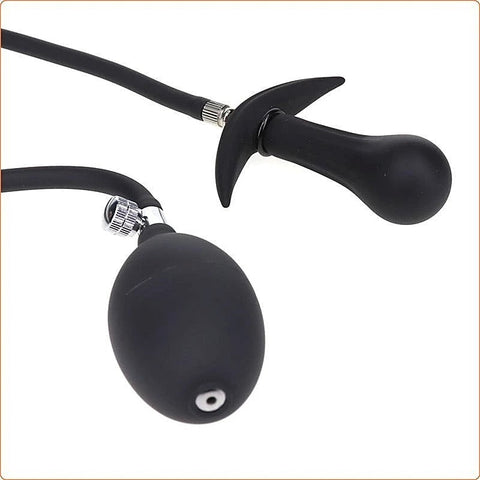 Inflatable Dildo Metal Ball Inside Butt Plug by BDStyle