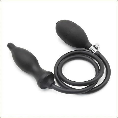 Dark Inflator Silicone Inflatable Dildo Anal Plug by BDStyle