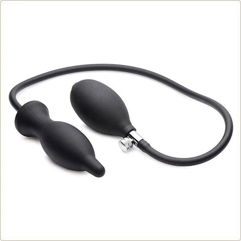 Dark Inflator Silicone Inflatable Dildo Anal Plug by BDStyle