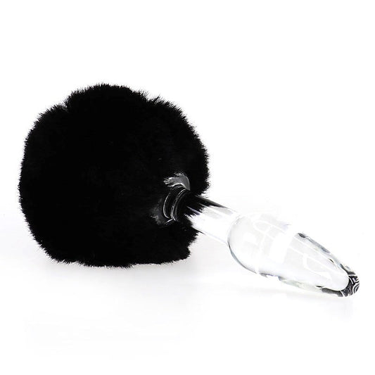Bunny Tail Glass Butt Plug by BDStyle