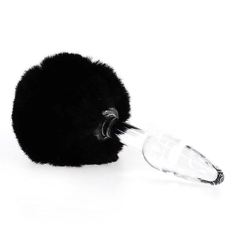 Bunny Tail Glass Butt Plug by BDStyle