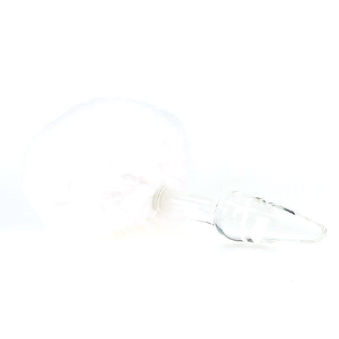 Bunny Tail Glass Butt Plug by BDStyle