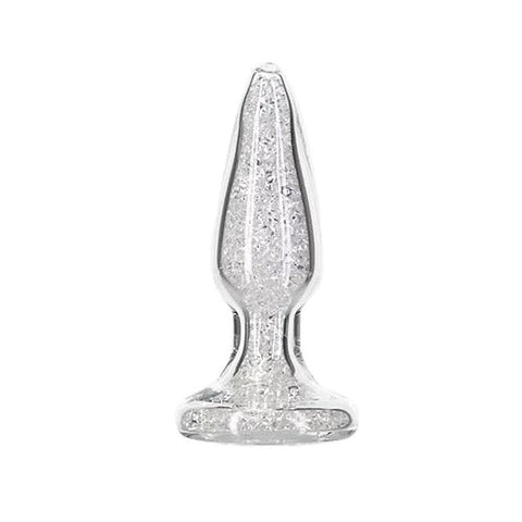 Pillow Talk Fancy Luxurious Glass Anal Plug by BMS Factory