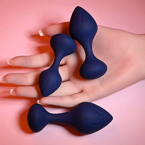 Playboy Pleasure Tail Trainer Butt Plug Set by Evolved