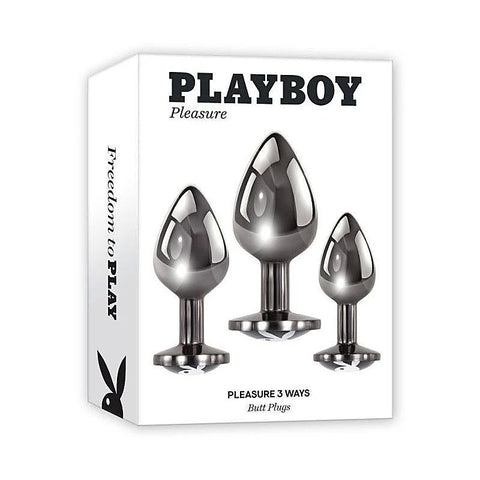 Playboy Pleasure 3 Ways Anal Plugs Set by Evolved