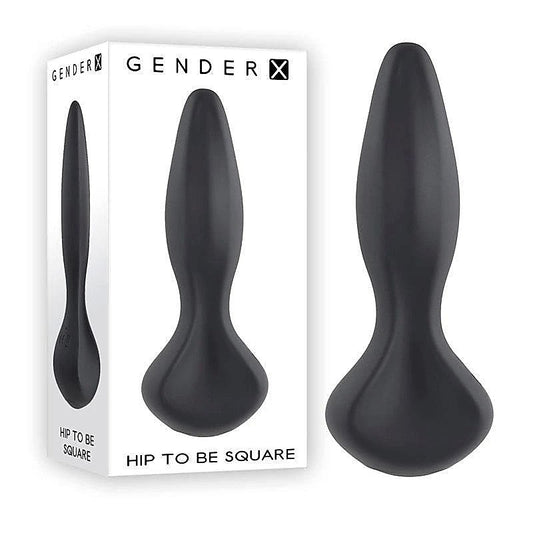 Hip to Be Square Silicone Butt Plug by Gender X
