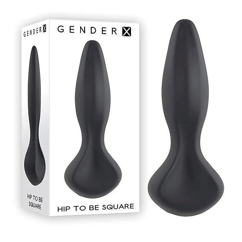Hip to Be Square Silicone Butt Plug by Gender X