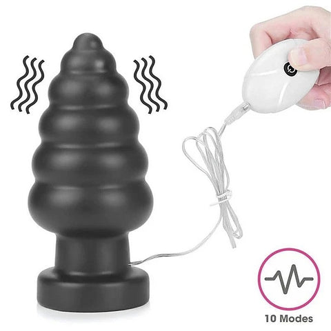 King Sized 7 Inch Vibrating Anal Cracker Butt Plug