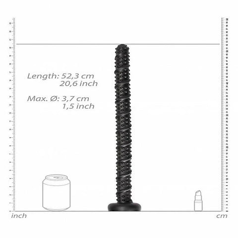 Ass Textured Snake Dildo by Shots Toys