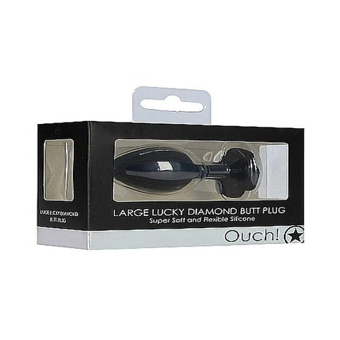 Large Lucky Diamond Gem Base Butt Plug by Shots Toys