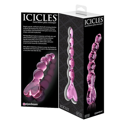 Icicles No. 43 Luxury Glass Anal Beads by Pipedream Products