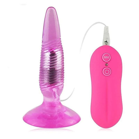 Twister Vibrating Butt Plug Pink by Aphrodisia