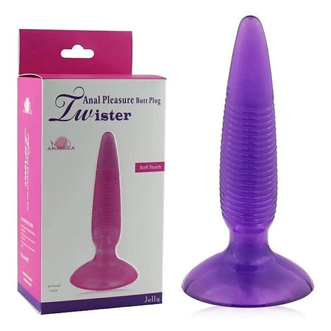 Twister Vibrating Butt Plug Purple by Aphrodisia