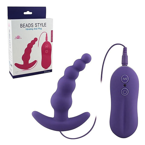 Vibrating Anal Plug Beads by Aphrodisia