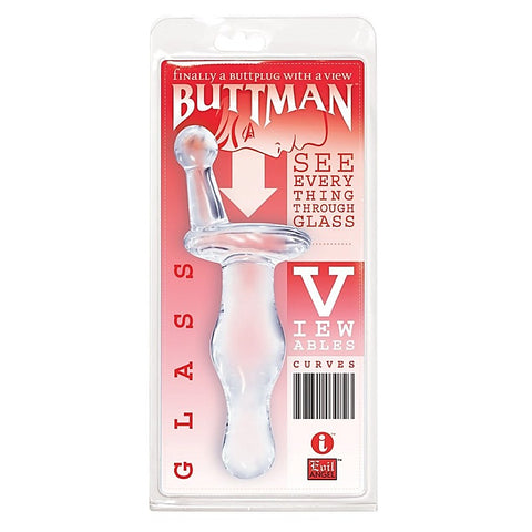 ButtMan's Viewable Glass Butt Plug Curves by Icon Brands