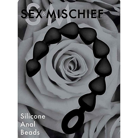 Black Silicone Anal Beads by Sportsheets