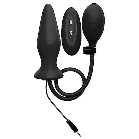 Ouch! Inflatable Vibrating Silicone Plug by Shots Toys
