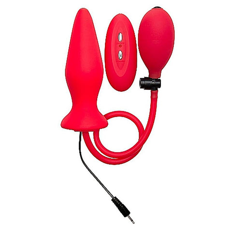 Ouch! Inflatable Vibrating Silicone Plug by Shots Toys