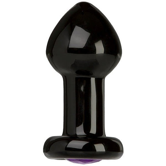 Black Rose Crystal Butt Plug by Doc Johnson