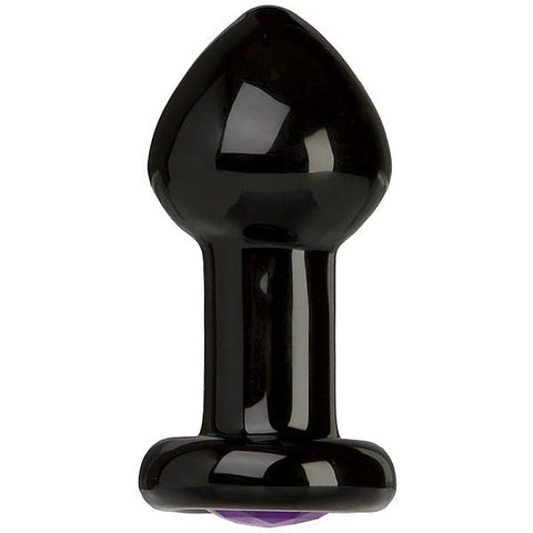 Black Rose Crystal Butt Plug by Doc Johnson