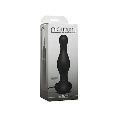 Platinum The Delight Vibrating Anal Plug by Doc Johnson