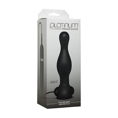 Platinum The Delight Vibrating Anal Plug by Doc Johnson