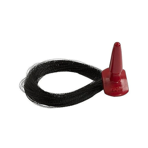 Red's Black Leather Pony Play BDSM Whip by Doc Johnson