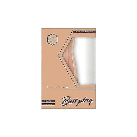 Bottom Line Rubber Butt Plug Model 3 by Shots Toys