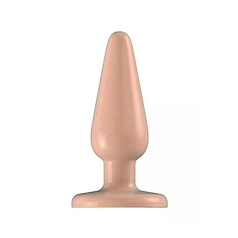 Bottom Line Rubber Butt Plug Flesh Model 1 by Shots Toys