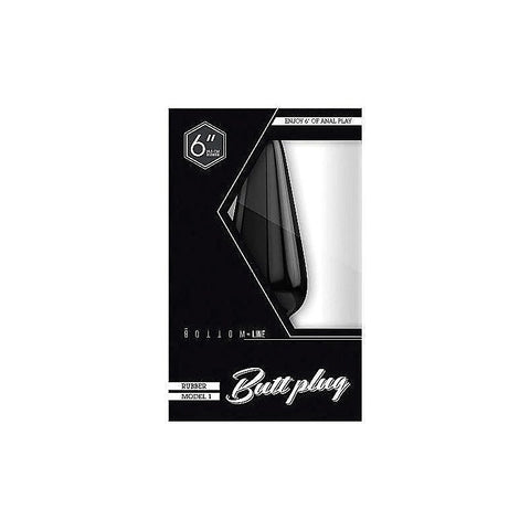 Bottom Line Rubber Butt Plug Model 1 by Shots Toys