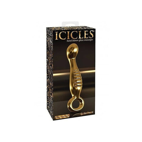 Icicles Gold Edition G04 Glass Dildo by Pipedream