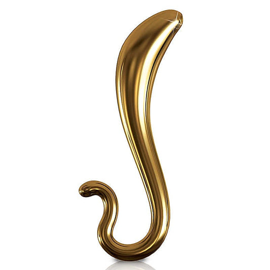 Icicles Gold Edition G02 Curved Glass Dildo by Pipedream