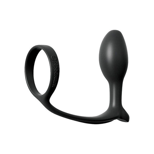 Anal Fantasy Ass Gasm Cock Ring with Beginner Anal Plug