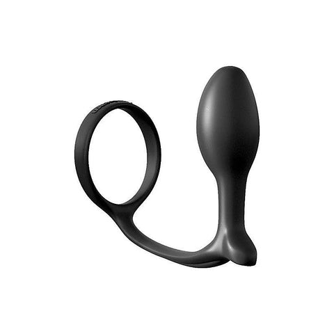 Anal Fantasy Ass Gasm Cock Ring with Beginner Anal Plug