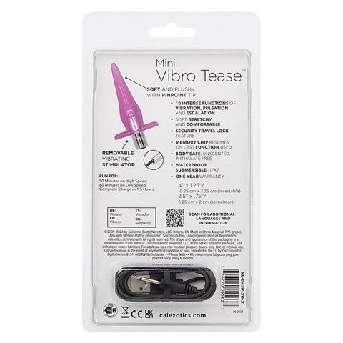 Mini Vibro Tease Anal Vibrator by California Exotics