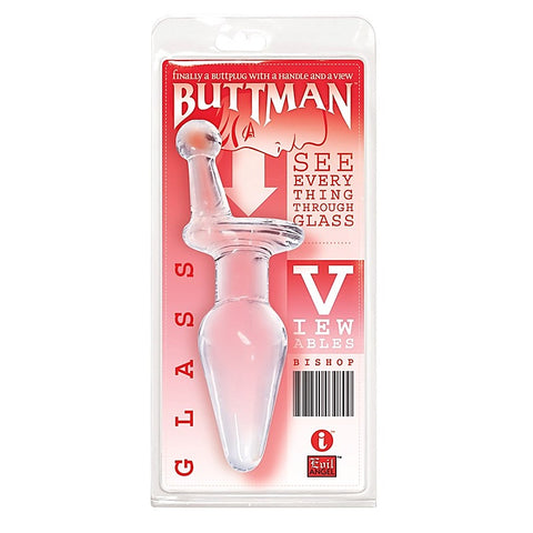 Buttman's Viewable Glass Butt Plug Bishop by Icon Brands
