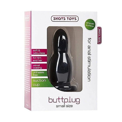 Small Buttplug Black by Shots Toys