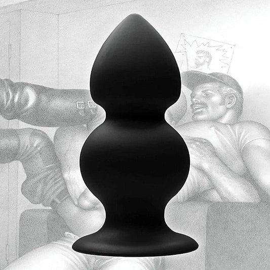 Black Silicone Anal Plug by XR Brands
