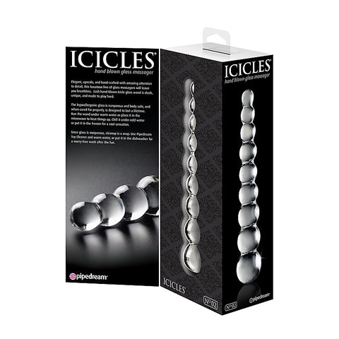Icicles No. 02 Luxury Glass Massager by Pipedream Products
