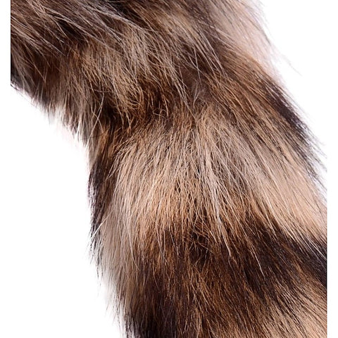 Faux Fox Tail Glass Anal Plug by XR Brands
