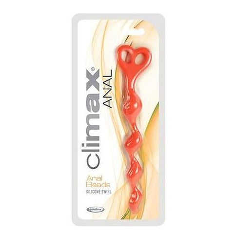 Climax Anal Silicone Anal Beads Swirl by Topco