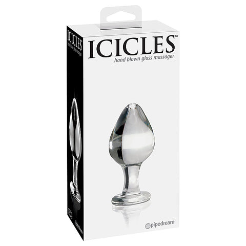 Icicles No 25 Hand Blown Glass Butt Plug by Pipedream