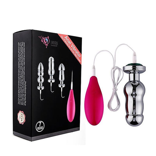 Metal Vibration Anal Plug Kit by BDStyle